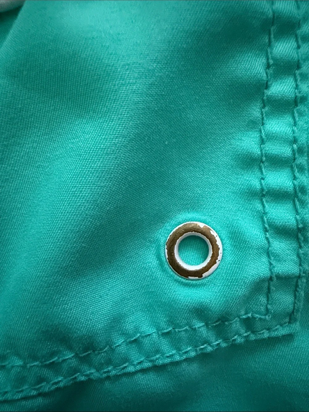 Old Navy kids Teal/Mint Swim Shorts with Black drawstring